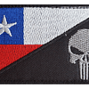 Set 3 Parches The Punisher Tácticos Chile Bandera Velcro