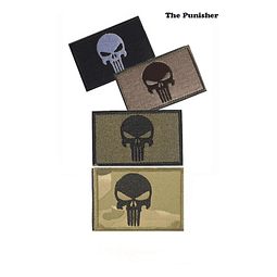 Set 3 Parches The Punisher Tacticos Militar Sistema Velcro