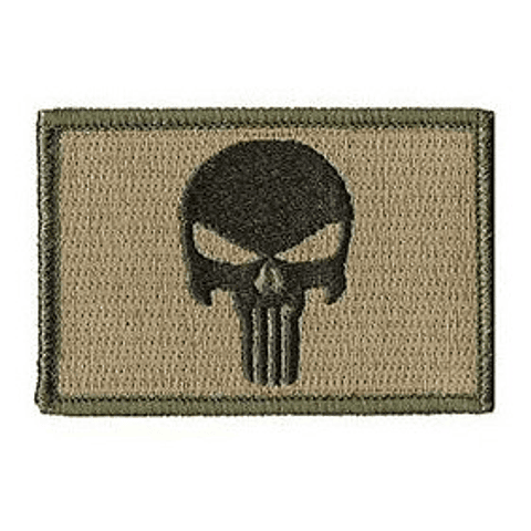 Set 3 Parches The Punisher Tacticos Militar Sistema Velcro