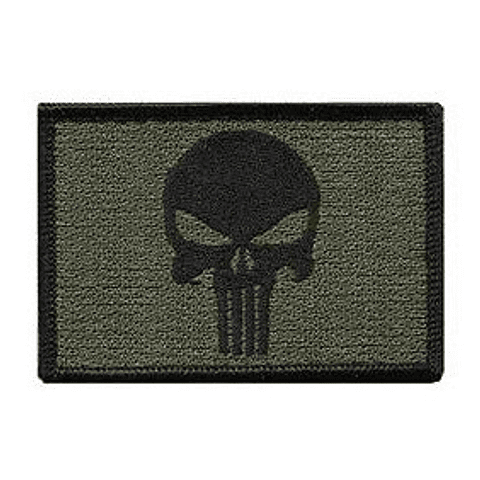 Set 3 Parches The Punisher Tacticos Militar Sistema Velcro
