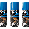 Set 3 Lubricantes Multiuso Spray 40 Rex Todo Tipo 300 Ml