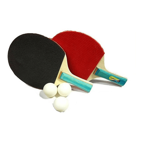 3 Pelotitas Tennis De Mesa Set Ping Pong 2 Paletas 