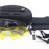 Set Lentes Tacticos Aisoft Paintball +2 Micas Y Kit Limpieza