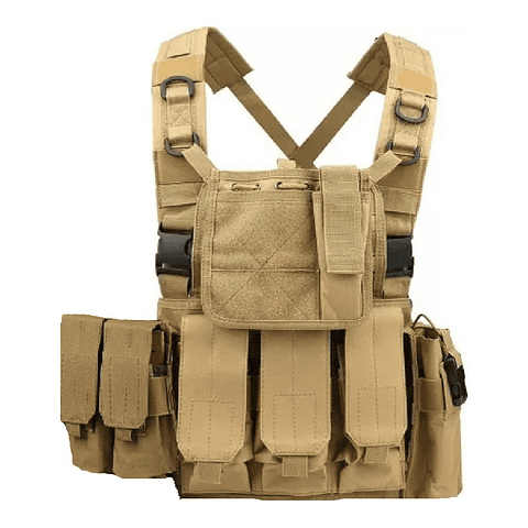 Chaleco Tactico Tipo Militar Espalda Descurbierta Airsoft