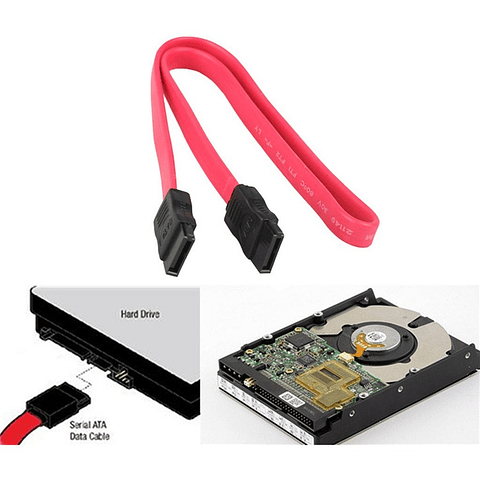 Cable Serial Sata Ata Datos Adaptador Disco Duro 55 Cm