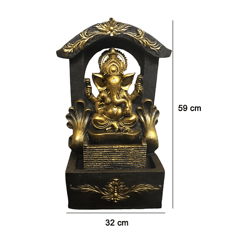 Pileta Fuente Grande Buda Ganesha Elefante Marmol 59 X 32 