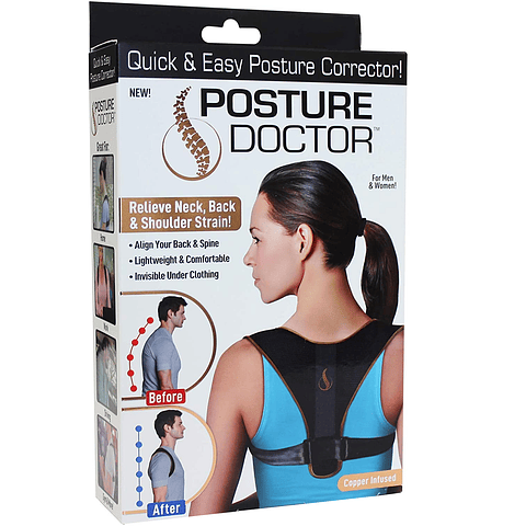 Corrector De Postura Espalda Clavicula Unisex Escoliosis 