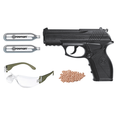 Kit Pistola Aire Comprimidoco2+balines+gafas+aire Comprim