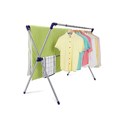 Tendedero Doble Extensible Colgador Secador Ropa Plegable