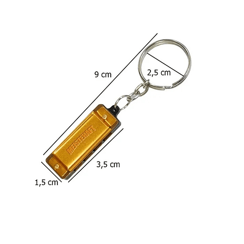 Mini Armonica Llavero Instrumento Portatil Metalica Regalo