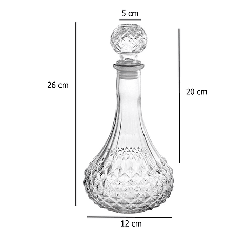 Botella Licorera Diseños Varios Para Líquidos Decorativa