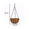 Macetero Colgante Maceta Para Plantas De Fibra Coco Mediano