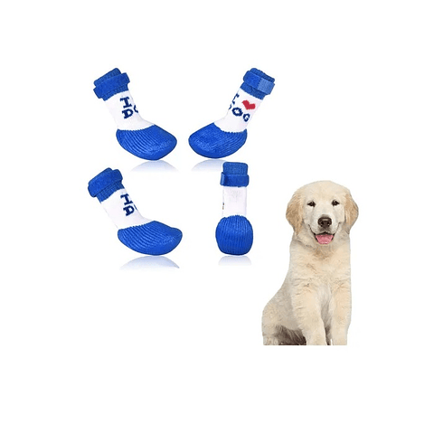 Set 4 Zapatos Para Mascota Tallas Varias Para Perro Zapatito