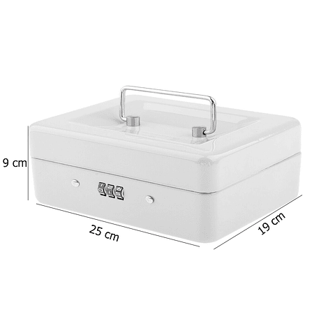 Caja Fuerte Metálica Grande Con Dígitos Para Dinero 19x25cm