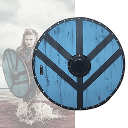 Escudo Vikingo Lagertha Vikings De Madera Decorativo Cosplay