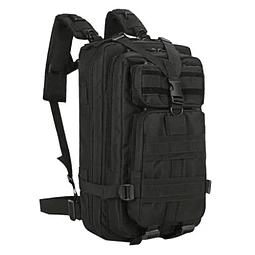 Mochila Táctica Outdoor Airsoft Negra Tipo Militar 30 Lts 