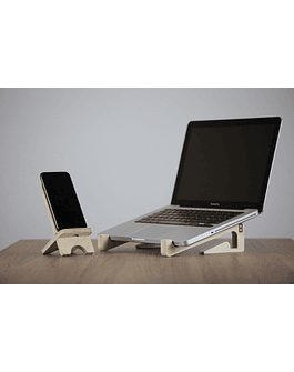 Pack Home Office S - Alzador de Notebook S y Soporte para Celular