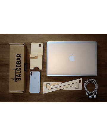 Pack Home Office S - Alzador de Notebook S y Soporte para Celular