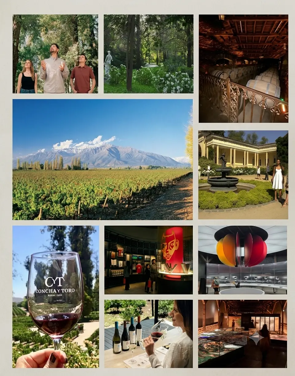 VIÑA CONCHA Y TORO VISITA GUIADA PREMIUM + TASTING MARQUES DE CASA CONCHA  1