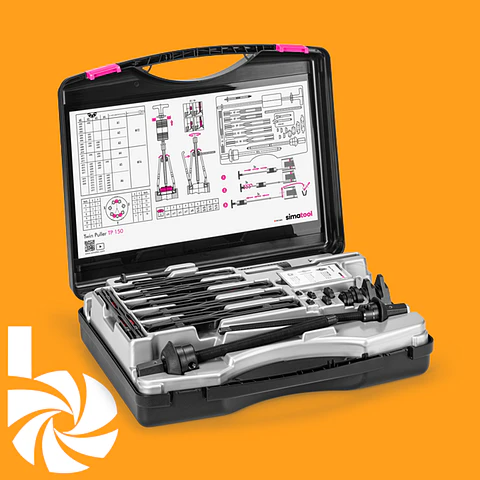 Kit extractor de rodamientos y retenes SimaTool TP 150