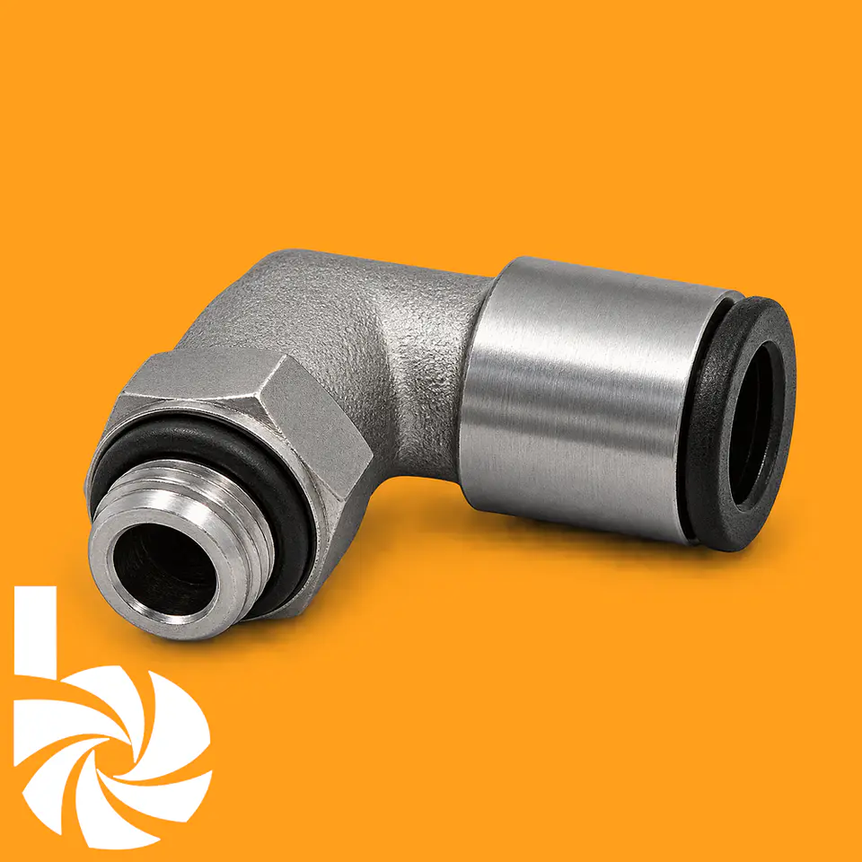 Conector rápido ángulo y rotativo (para manguera de ∅ 8 mm) 1