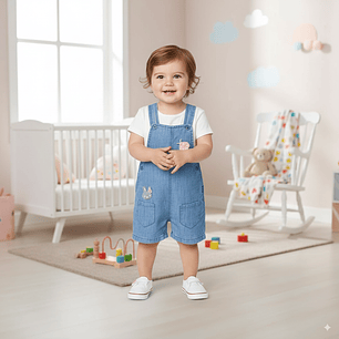 Jardinera Short Conejita-Chinita