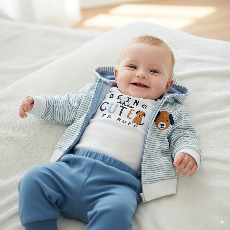 Conjunto 3 Piezas Being this Cute Dog 1