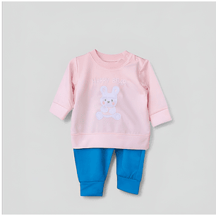 Conjunto 2 Piezas Osita Feliz Recién Nacida