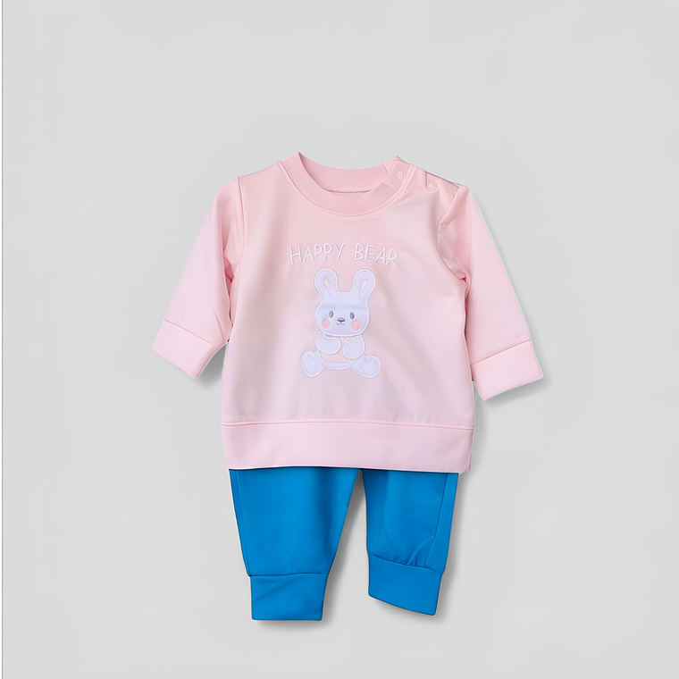 Conjunto 2 Piezas Osita Feliz Recién Nacida 2