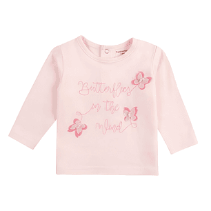 Polera Manga Larga Mariposas 