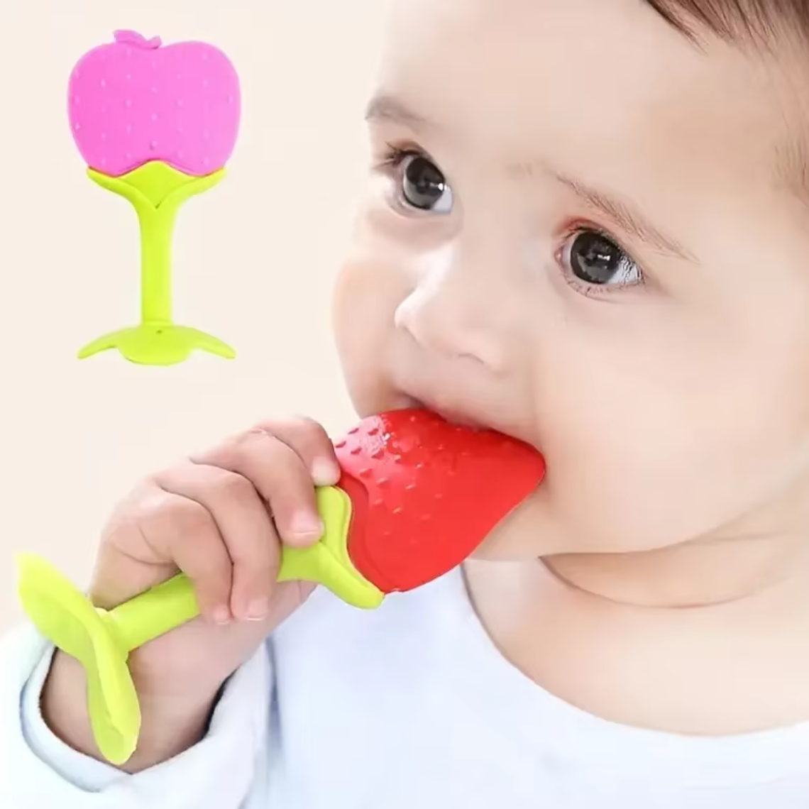 Mordedor de Silicona con Forma de Fruta 1