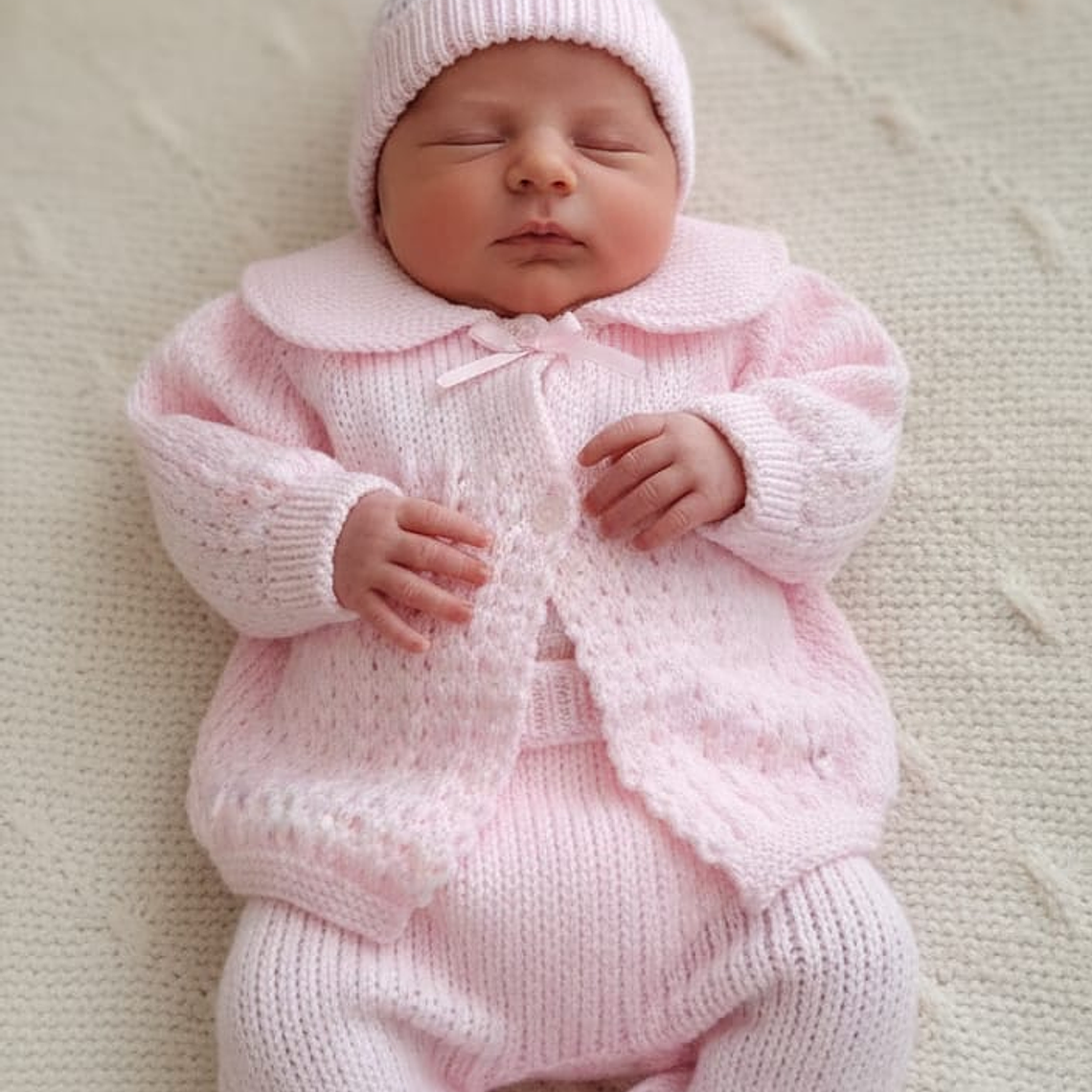 Traje 3 Piezas Tejido a Mano 3