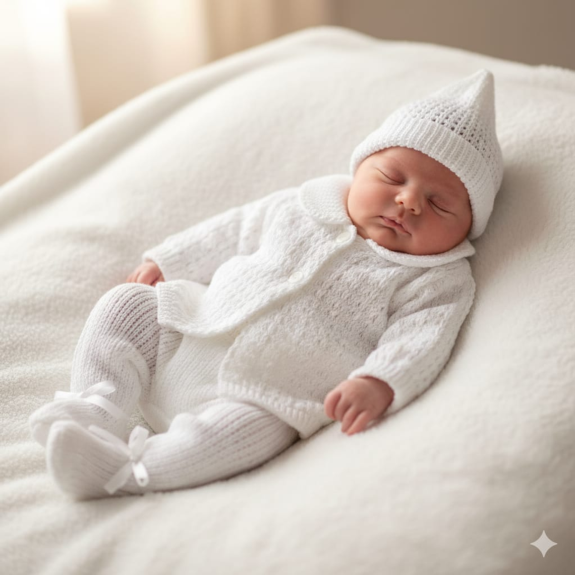 Traje 3 Piezas Tejido a Mano 2