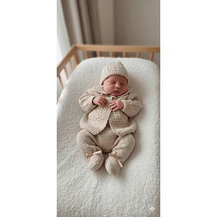 Traje 3 Piezas Tejido a Mano