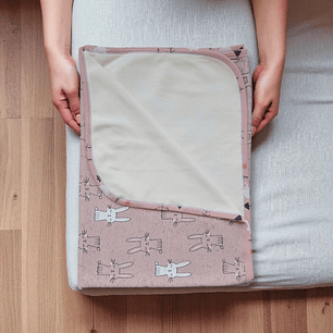 Manta Doble Capa Algodón con Micro Polar