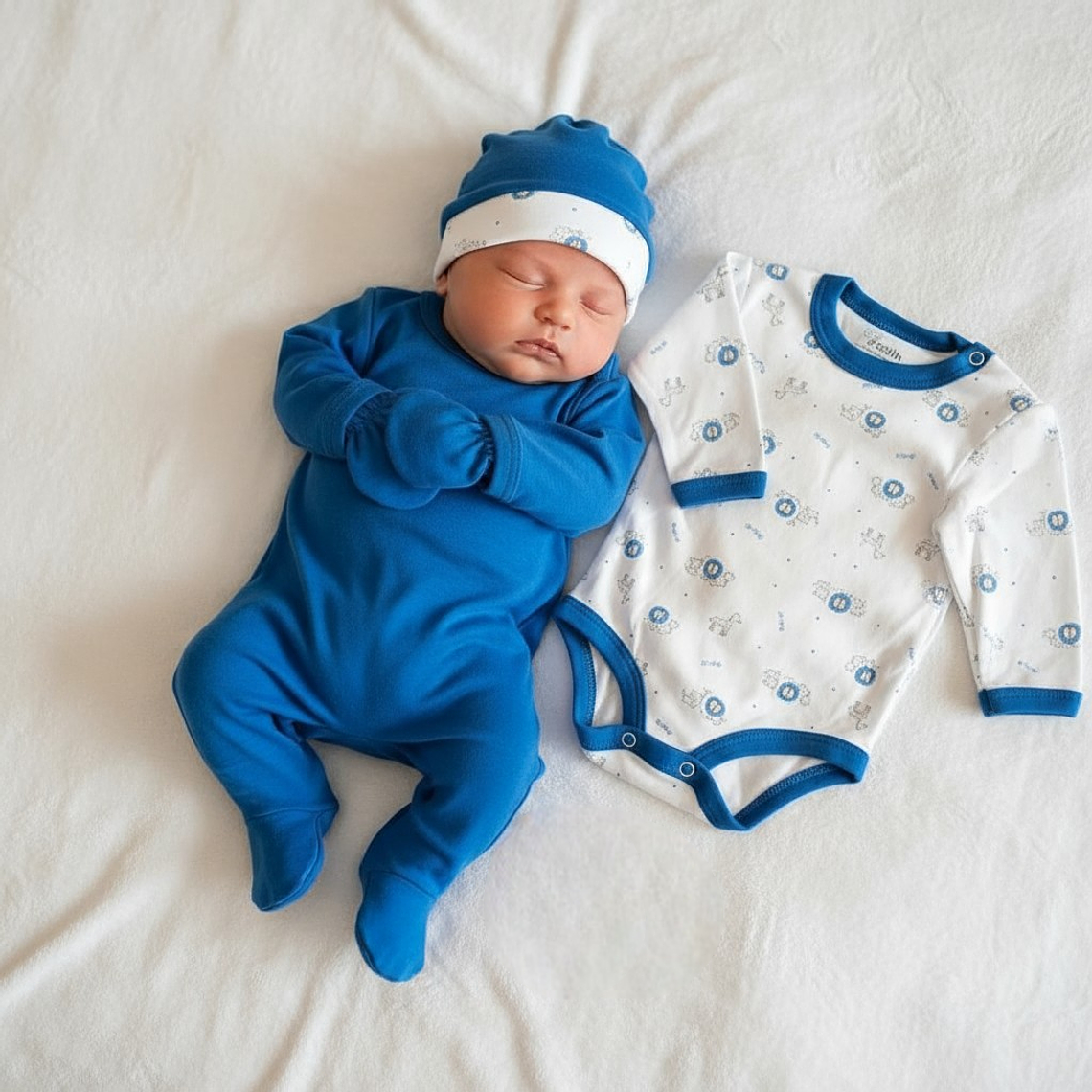 Ajuar 7 Piezas Recién Nacido Estampado 1