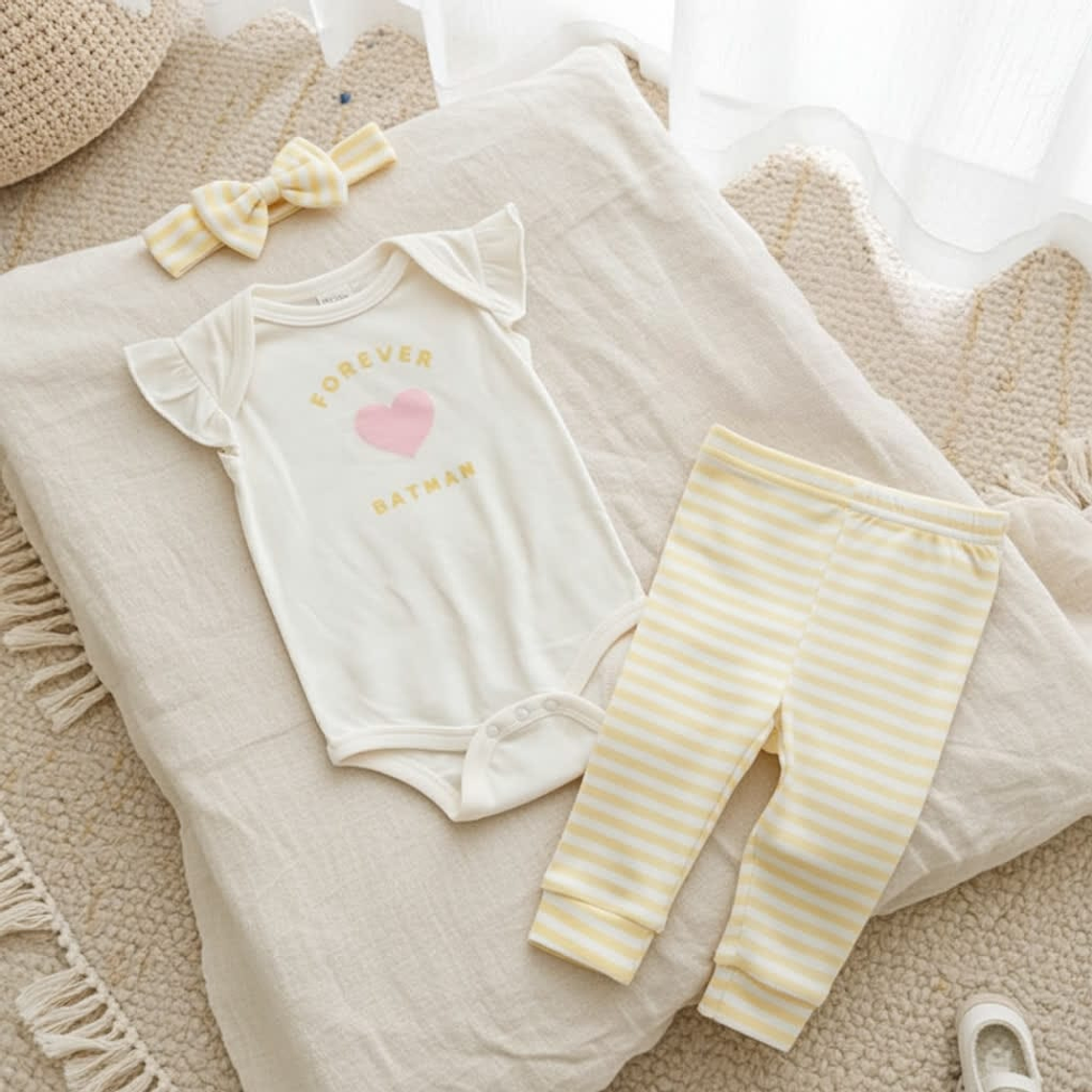 Conjunto Forever Batman Amarillo 2