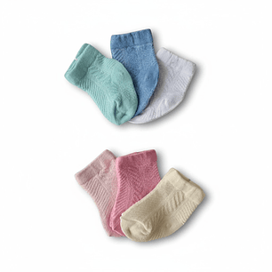 Pack 3 Calcetas Algodón y Bambú Recién Nacido/a