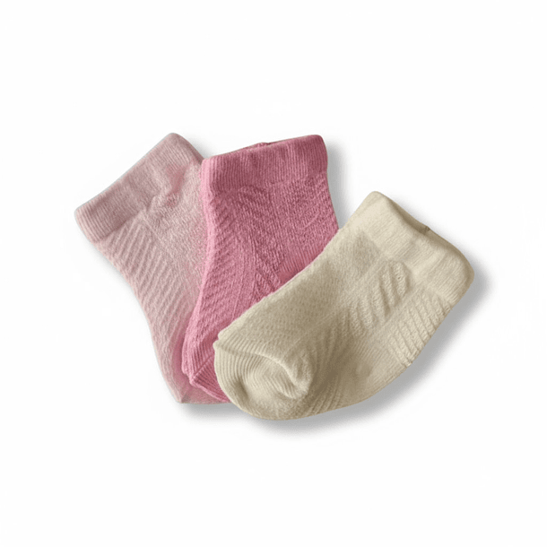 Pack 3 Calcetas Algodón y Bambú Recién Nacido/a 4
