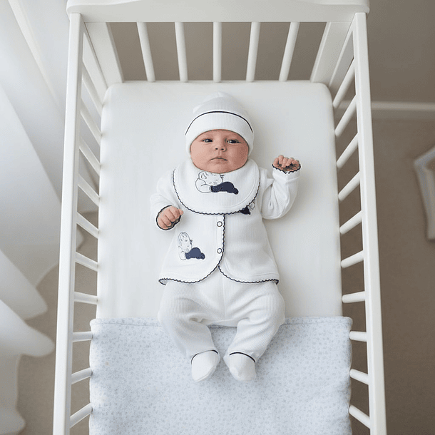 Traje 4 Piezas de Hilo Peruano - Azul marino