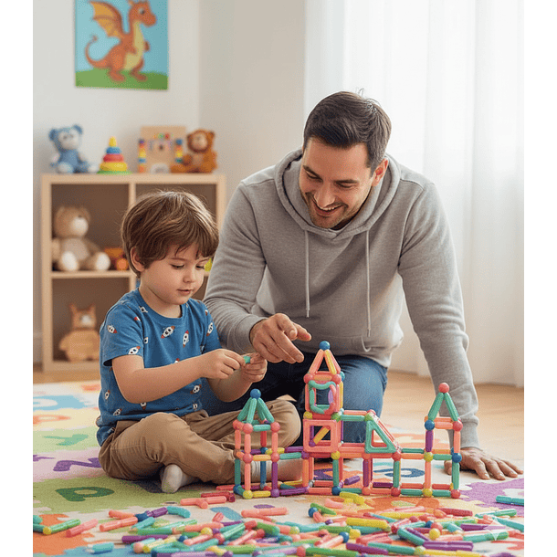 Set Magnético de Construcción 25 Piezas