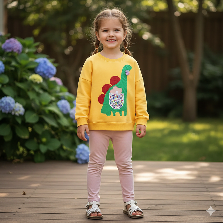 Polerón Dino Amarillo  1