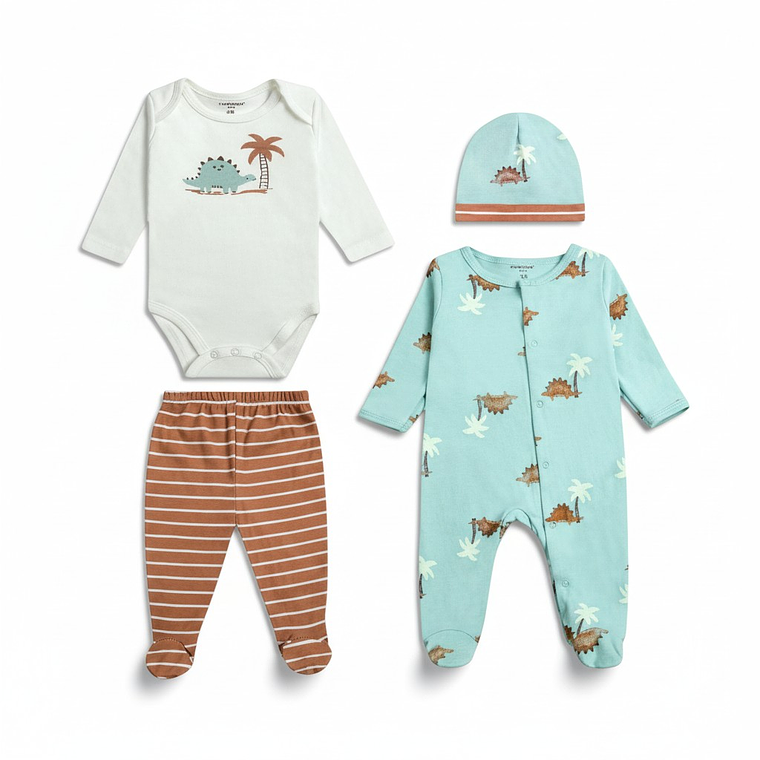 Conjunto 4 piezas Dino Recién Nacido 3