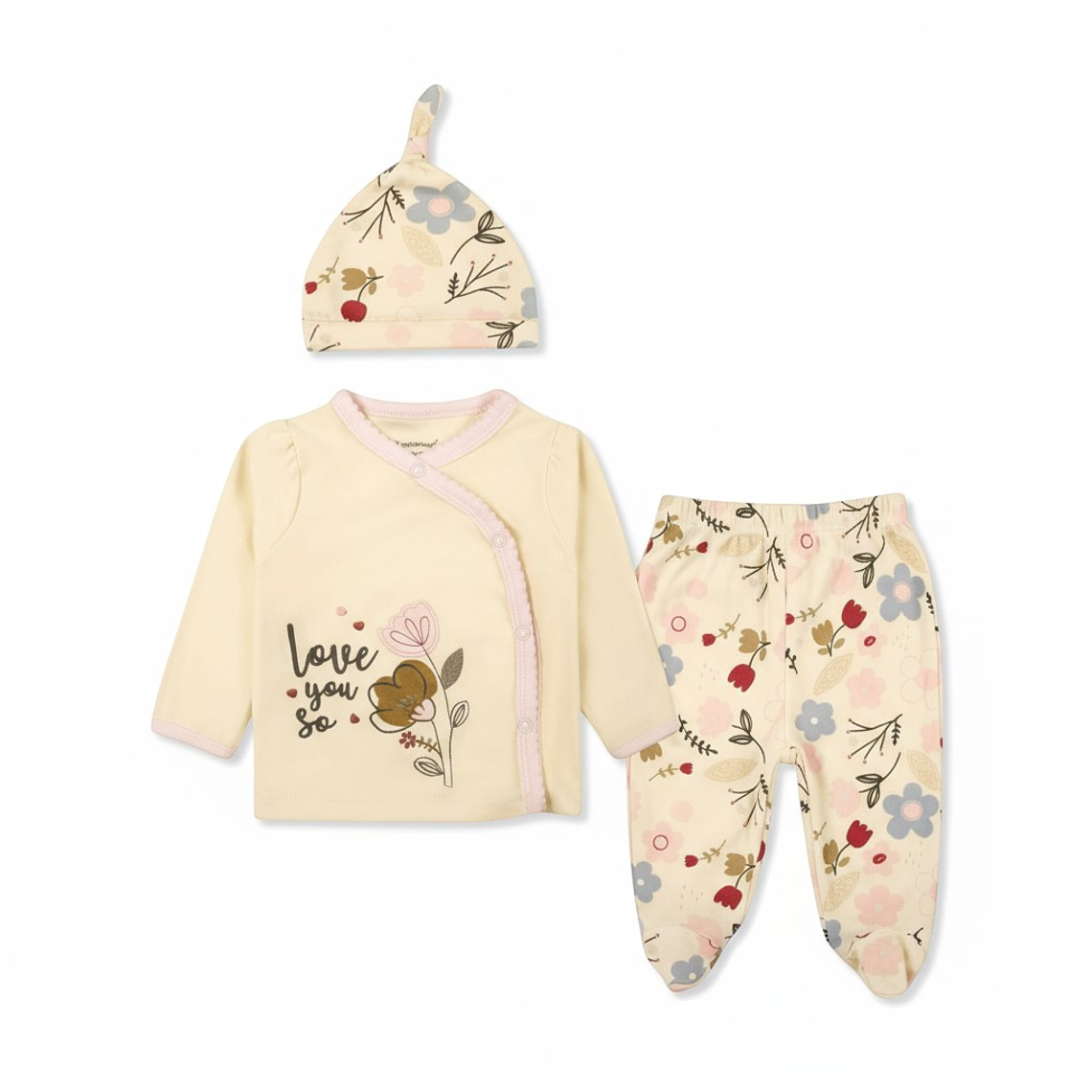 Conjunto 3 piezas Love You So Recién Nacida 2