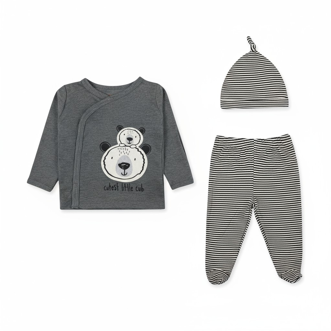 Conjunto 3 piezas Cutest Little Cub Recién Nacido 2