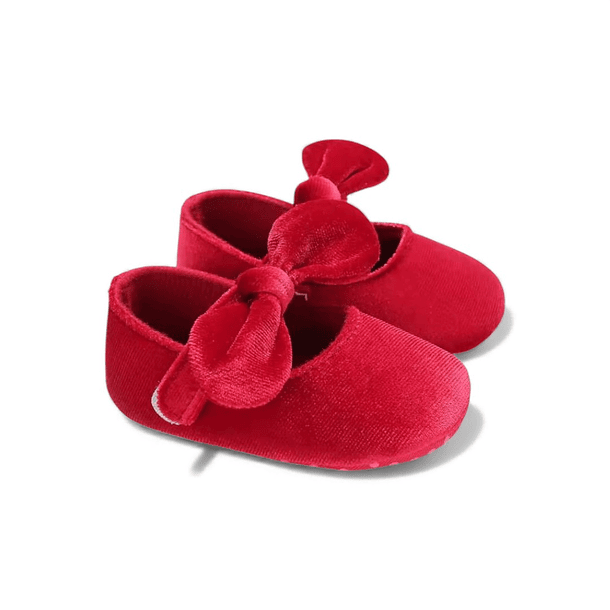 Balerinas Navideñas de Terciopelo Bebé