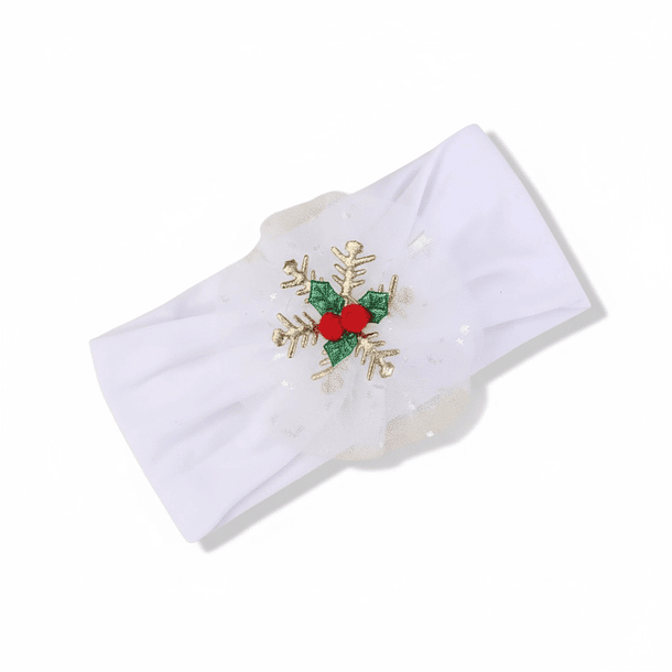 Diadema Navideña para Bebé - Blanco