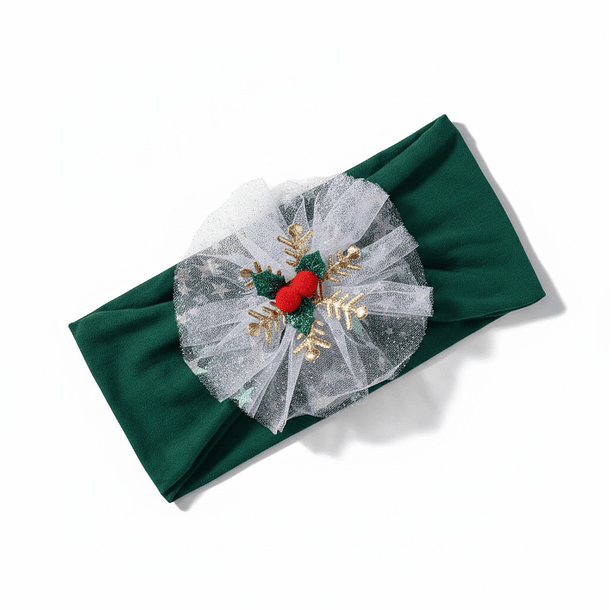 Diadema Navideña para Bebé - Verde