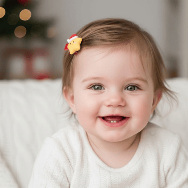 Par de Pinzas Navideñas para el Pelo
