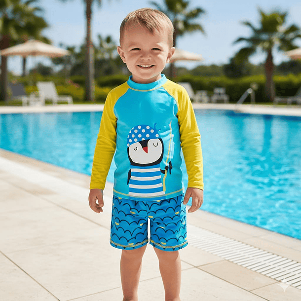 Set de Traje de Baño Pinguino